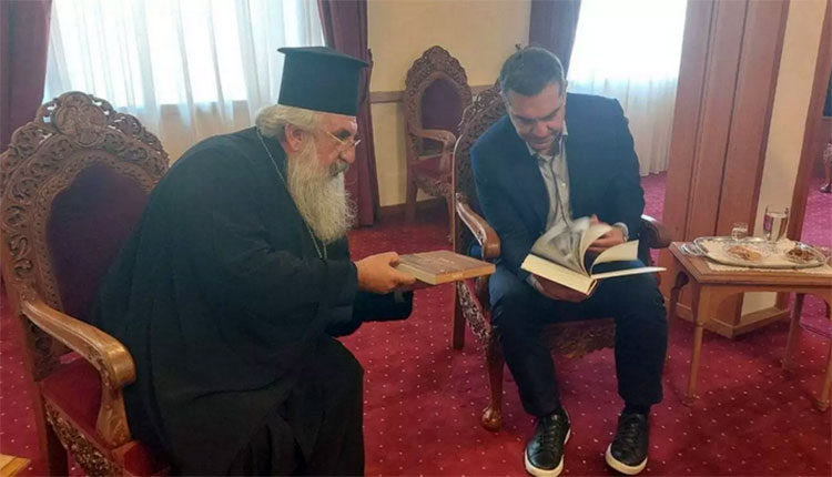 Θερμή υποδοχή επεφύλαξε στον Αλέξη Τσίπρα ο Ευγένιος χθες στην Αρχιεπισκοπή