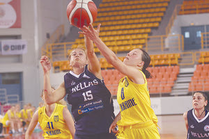 Φάση από το ματς της Εθνικής με την Ουκρανία