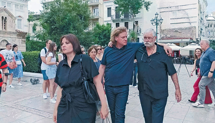 Ο Χαράλαμπος Γαργανουράκης με τον Πέτρο Γαϊτάνο 