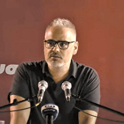 Ο Δημήτρης Δουλουφάκης 