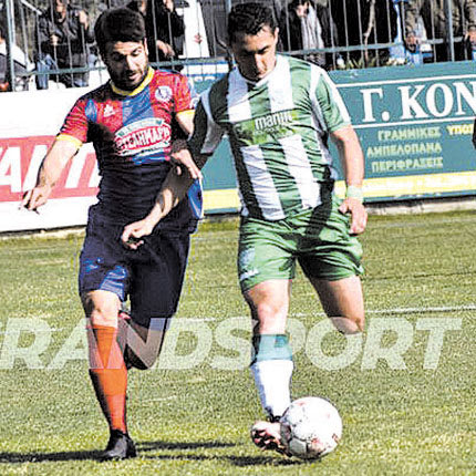   O Ροβίθης σε φάση από το χθεσινό ματς