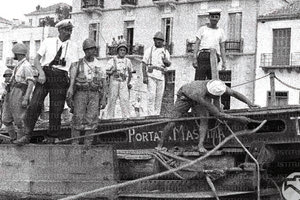 Ιούνιος 1941. Ιταλοί στρατιώτες στον Άγιο Νικόλαο Λασιθίου.