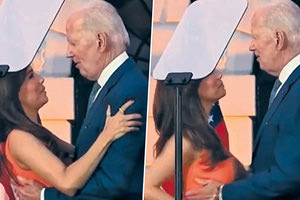 Οργή έχει ξεσπάσει στο Twitter μετά την ανάρμοστη κίνηση του Τζο Μπάιντεν στην ηθοποιό Εύα Λονγκόρια