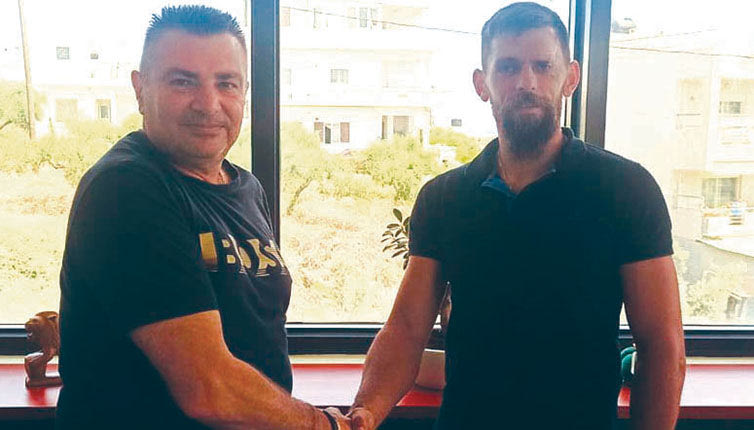 Ο Παπαδομιχελάκης με τον κ. Γαβαλά