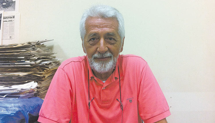 Ο πρόεδρος του Περιβαλλοντικού 
Συλλόγου Αγίας Τριάδας 
κ. Συμεών Χούπας