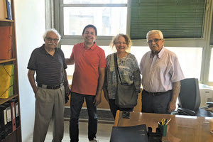 Ξενάγηση στις εγκαταστάσεις του  Πολιτιστικού Κέντρου πραγματοποίησε χθες ο αντιδήμαρχος Μανόλης Βασιλάκης στον καθηγητή Αρχιτεκτονικής στο Πανεπιστήμιο Σινσινάτι Μιχάλη Ρωμάνο και τη σύζυγο του Κάρλα