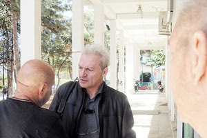 Ο υποψήφιος Δήμαρχος Αλέξης Καλοκαιρινός με την Ένωση Τυφλών Κρήτης