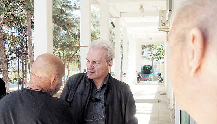 Ο υποψήφιος Δήμαρχος Αλέξης Καλοκαιρινός με την Ένωση Τυφλών Κρήτης