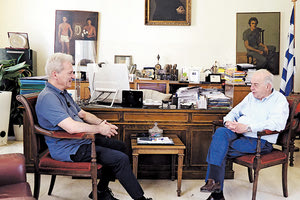 Αλέξης Καλοκαιρινός, στον δήμαρχο Βασίλη Λαμπρινό