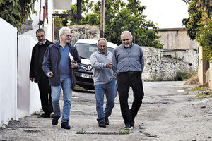 Ο υποψήφιος δημάρχος Αλέξης Καλοκαιρινός στην ενδοχώρα