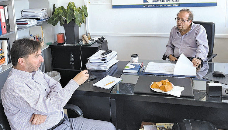 Συνάντηση Γ. Αλεξάκη με τον Γ. Αγαπάκη