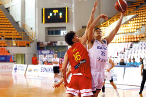 Φάση απο το χθεσινό παιχνίδι της Εθνικής