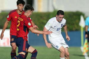 Φάση από το χθεσινό ματς της Εθνικής