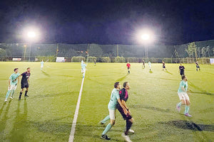 Στιγμιότυπο από το ματς των δικηγόρων