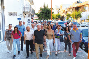 Την ιστορική λαϊκή συνοικία των Δειλινών επισκέφθηκε ο υποψήφιος δήμαρχος  Ηρακλείου και επικεφαλής της παράταξης «Δικαίωμα στην Πόλη» Αλέξης Καλοκαιρινός