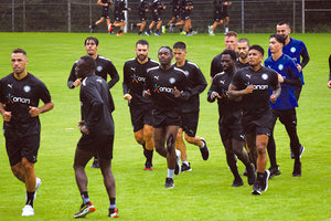 Από την προπόνηση του ΟΦΗ στο Όστεμπεργκ