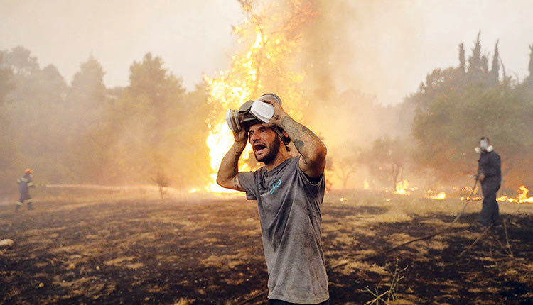 ΠΕΡΙΒΑΛΛΟΝΤΙΚΟΣ ΣΥΝΑΓΕΡΜΟΣ ΑΠΟ ΤΙΣ ΜΕΓΑΛΕΣ ΠΥΡΚΑΓΙΕΣ Φλεγόμενο τοπίο, νεκρή φύση