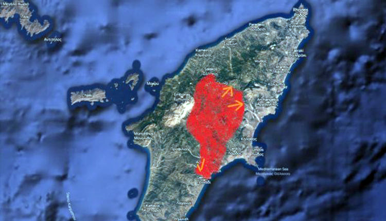 Τεράστια η καταστροφή στο νησί των Ιπποτών