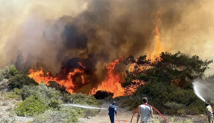 Τεράστια η καταστροφή στο νησί των Ιπποτών