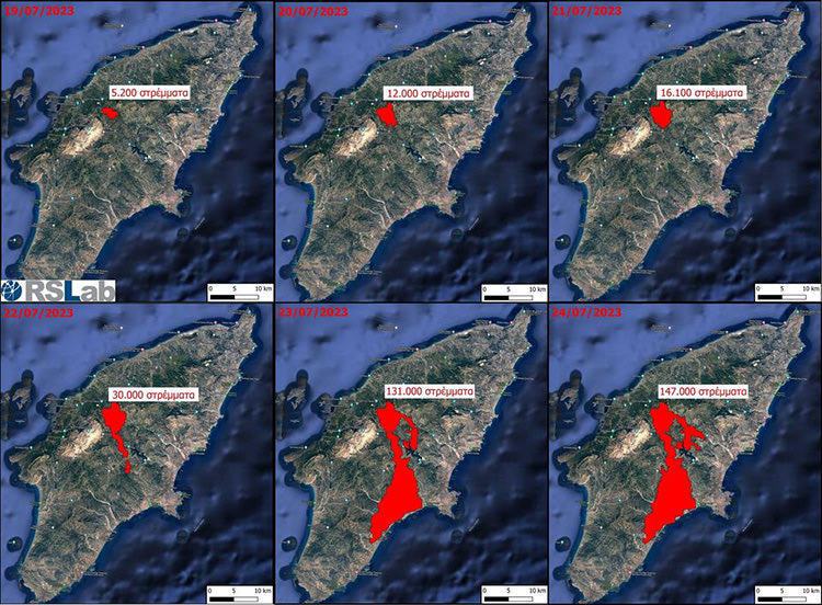 Τεράστια η καταστροφή στο νησί των Ιπποτών