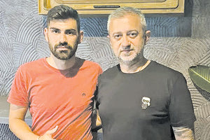 Ο Ζερβάκης με τον πρόεδρο της Δαμάστας κ. Πολυχρονάκη