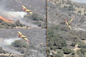 Πτήση αυτοθυσίας για να σβήσουν τη φωτιά έκαναν οι ήρωες πιλότοι