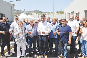 Από τα εγκαίνια του βιολογικού Αγίας Πελαγίας