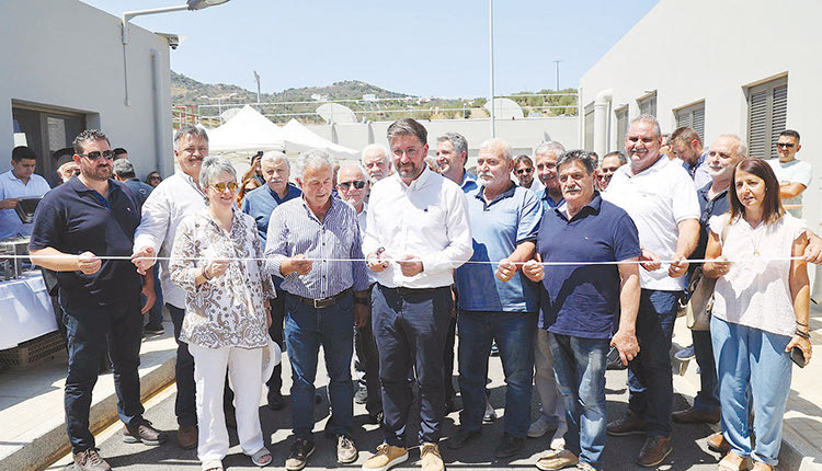 Από τα εγκαίνια του βιολογικού Αγίας Πελαγίας