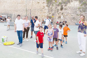 Στιμγιότυπο από την εκδήλωση που έκανε το «Ηράκλειο» ΟΑΑ στο τμήμα τέννις