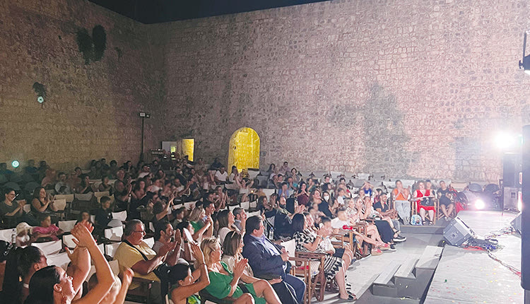 Από την εκδήλωση στην οποία συμμετείχε ο Μιχάλης Καραμαλάκης