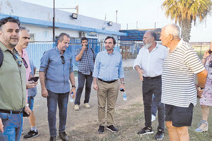 Απο την επίσκεψη των υποψηφίων δημάρχων στο γήπεδο του Ηροδότου