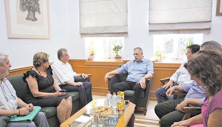 Από την επίσκεψη Ταχιάου στον Περιφερειάρχη