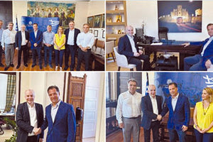 Με ένα σμπάρο δυο τρυγώνια ο Άδωνης στη Ρόδο. Και επίσκεψη και… μπαμπαλίκι στον δήμαρχο.