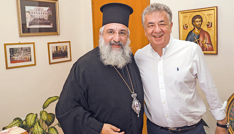 Ο περιφερειάρχης με τον Αρχιεπίσκοπο