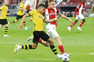 Φάση απο το χθεσινό ματς