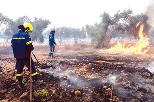 Καλύτερη η εικόνα χθες στη φωτιά της Εύβοιας