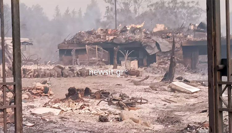 Σπίτια κάηκαν στη Χασιά