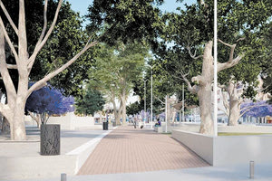 η εγκατάσταση του εργολάβου για τα έργα αποκατάστασης της πλατείας Ελευθερίας,