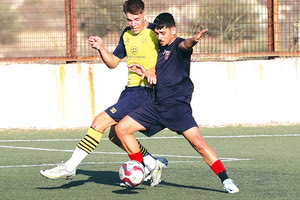 Φάση από το φιλικό της Μινωικής με τον Μοχό