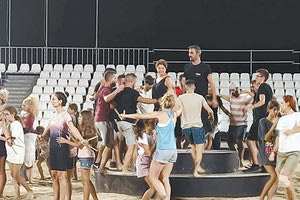 Από τις πρόβες που γίνονται για την τελετή έναρξης