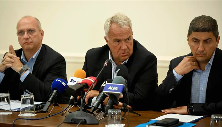 Οι κύριοι Οικονόμου, Βορίδης και Αυγενάκης παραχώρησαν συνέντευξη Τύπου