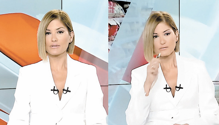 Γίνονται αυτά, αλλά… τσιγάρο; Μια γκάφα έκανε η Ράνια Τζίμα στο κεντρικό δελτίο ειδήσεων του Mega, άθελά της.