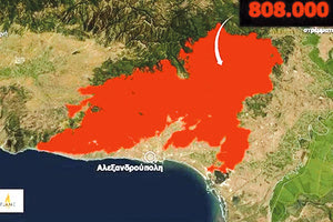 Ο χάρτης που αποτυπώνει το μέγεθος της καταστροφής