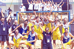 Η εθνική ομάδα Beach Handball που θα πάρει μέρος στους Μεσογειακούς Αγώνες του Ηρακλείου