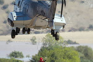 Εναέρια διάσωση στην Πηνειάδα Τρικάλων