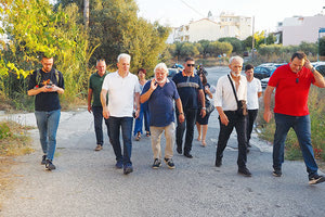 Την περιοχή που κάποτε ονομαζόταν Παπά Τίτου Μετόχι επισκέφθηκε ο κ. Καλοκαιρινός