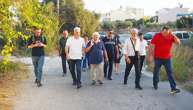 Την περιοχή που κάποτε ονομαζόταν Παπά Τίτου Μετόχι επισκέφθηκε ο κ. Καλοκαιρινός