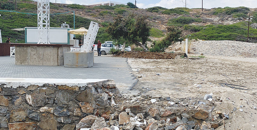  Καθαιρέθηκαν οι αυθαίρετες κατασκευές στον Μπούφο του Σισίου