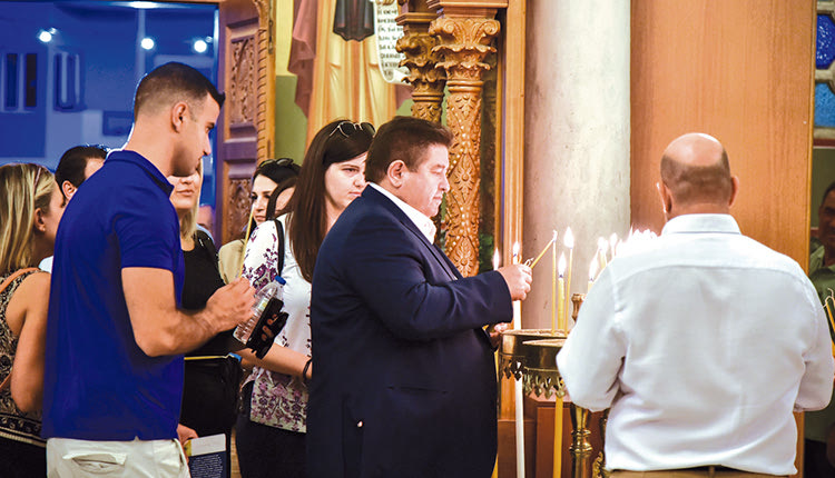 Στον Ιερό Ναό Αγίων Νικήτα, Ευγενίου και Χριστοφόρου στις Μεσαμπελιές ο Μιχάλης Καραμαλάκης