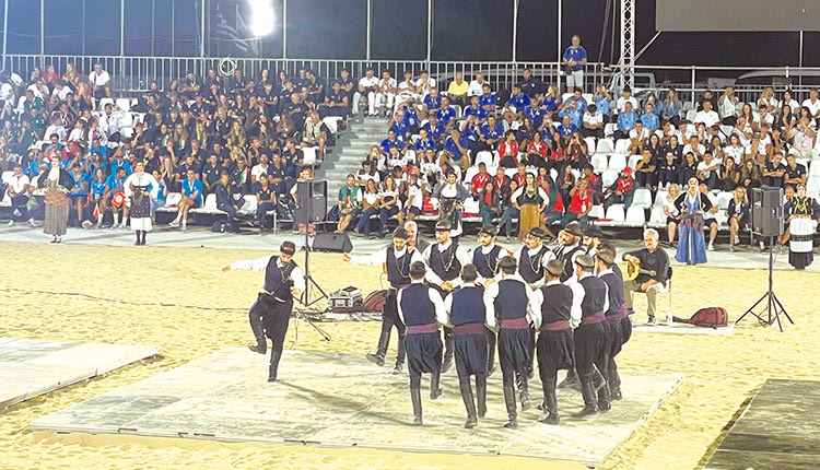 Απο την τελετή λήξης των αγώνων